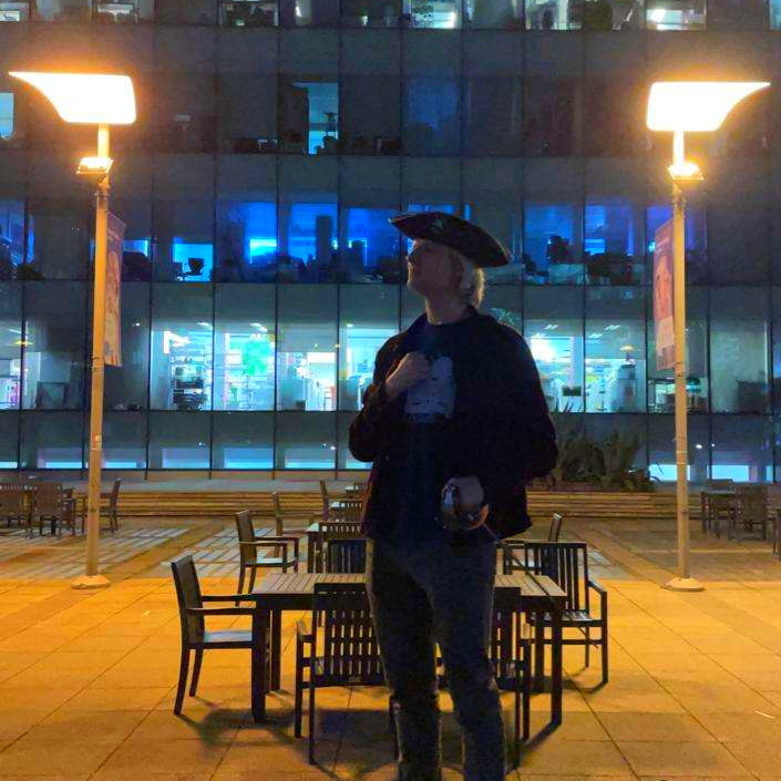 Me, but dressed as a pirate with a rapier